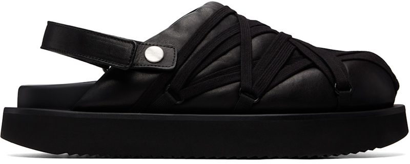 Black Tower Megalace Padded Platform Loafers 262232M231001