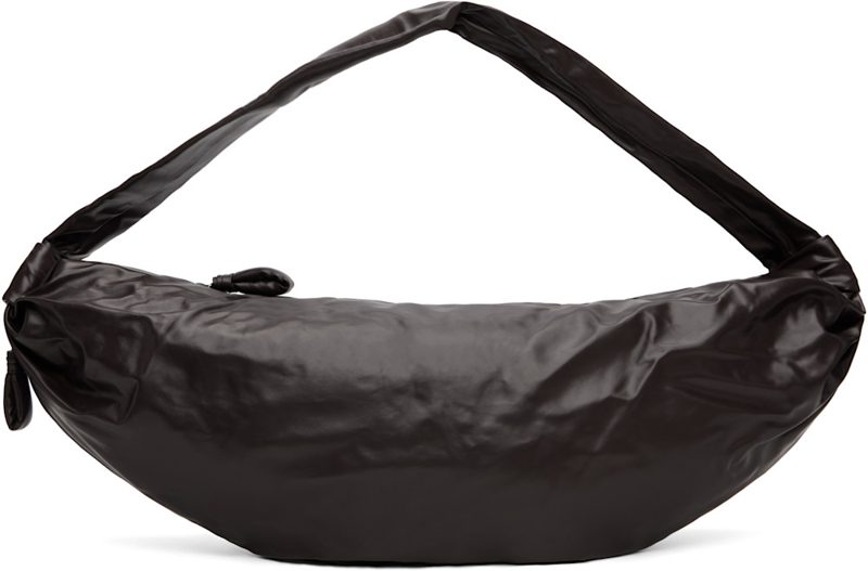 Brown Large Soft Croissant Bag 262646F048024