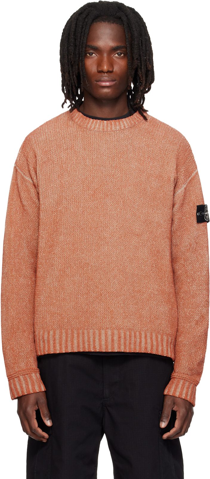 Orange 5100016 Treated Cotton Chenille Sweater 262828M201016