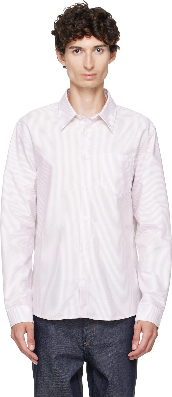Pink & White New Greg Shirt 262252M192006