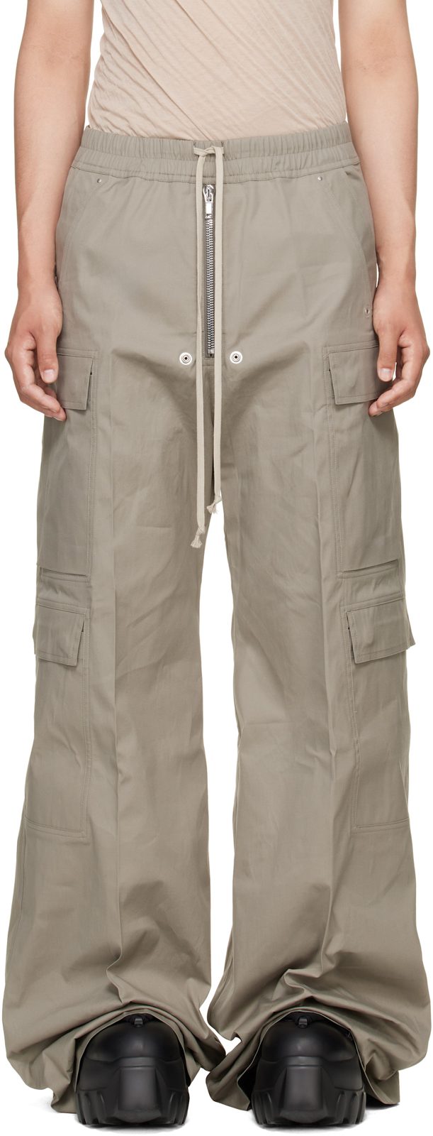 Taupe Tower Cargobelas Cargo Pants 262232M188023