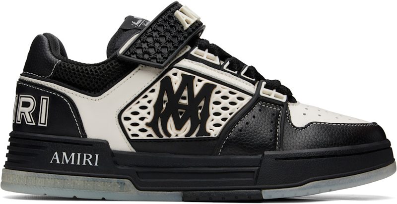 Black & White Skyline Sneakers 262886M237026