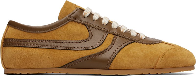 Tan Suede Sneakers 262358M237005