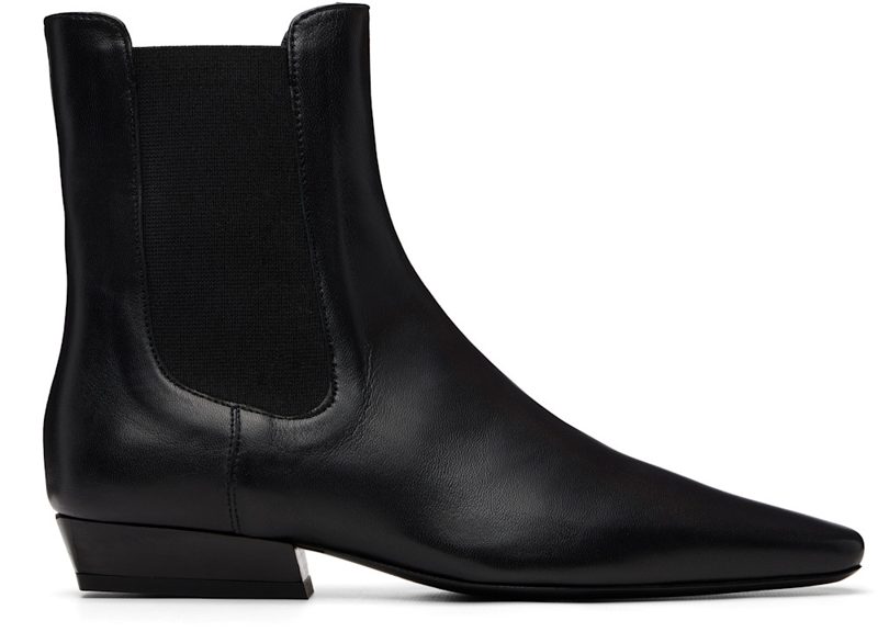 Staud Black Wally Chelsea Boots 262386F113007