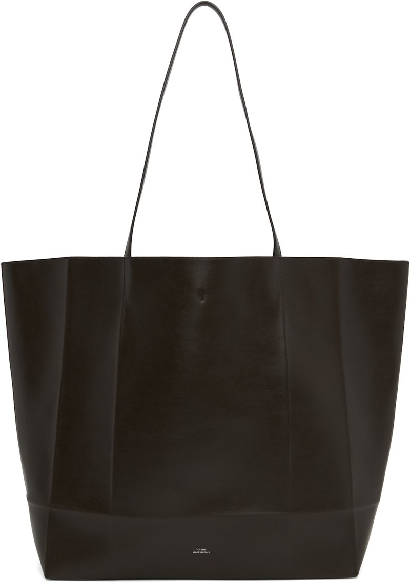 TOTEME Brown Roam Leather Tote 262771F049009