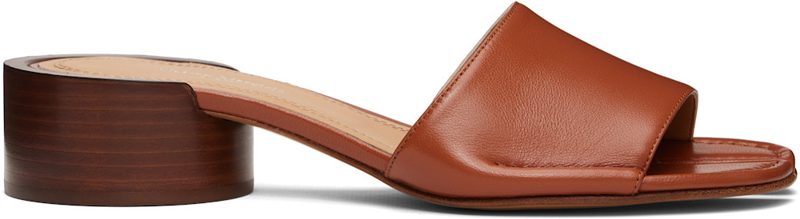 Tan Tabi Mule Heeled Sandals 262168F125005