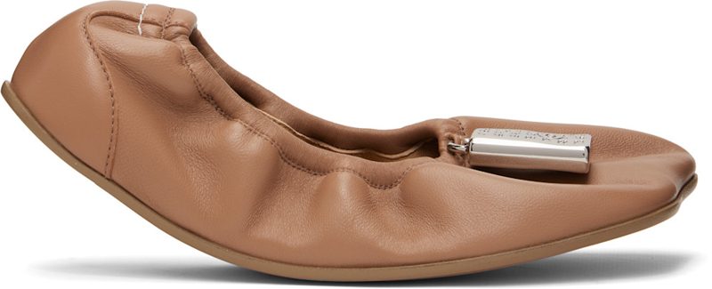 Brown Numeric Anatomic Ballerina Flats 262188F118002