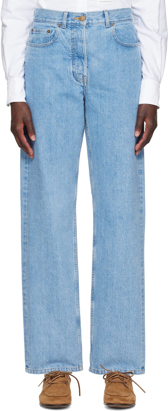 Blue Selvedge Denim Jeans 262381F069000
