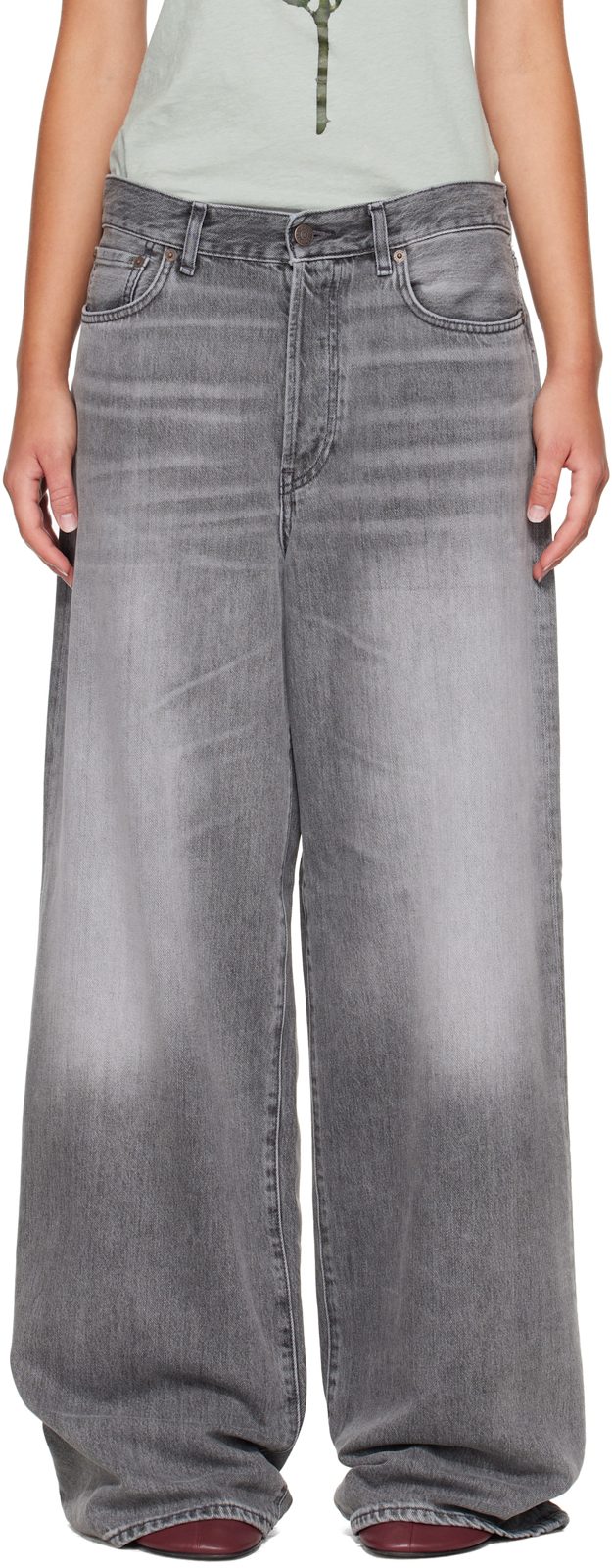 Gray 1981 Loose Fit Jeans 262129F069001