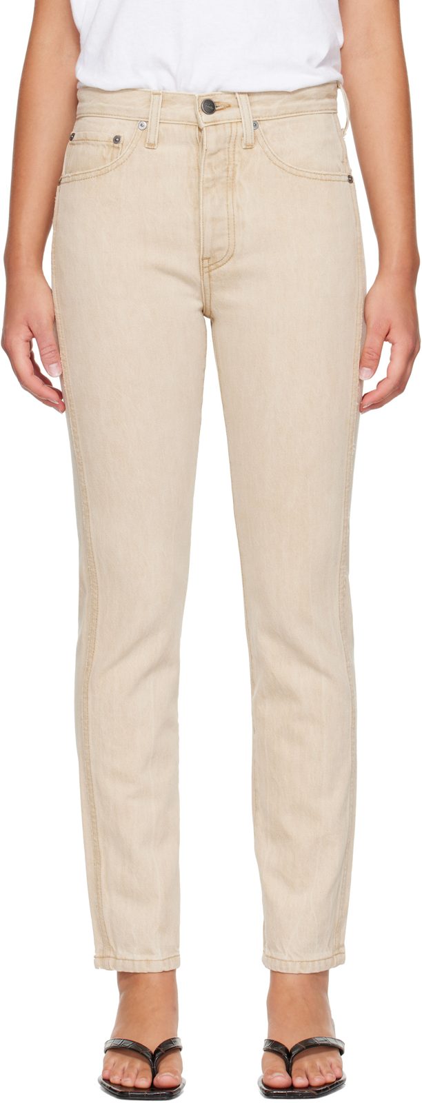 Beige Finley Jeans 262914F069003