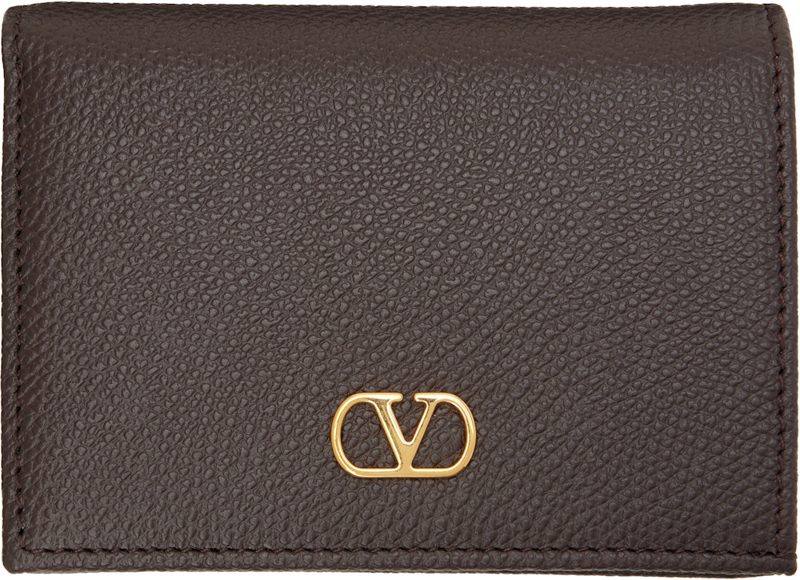 Garavani Brown VLogo Signature Wallet 262807F040003