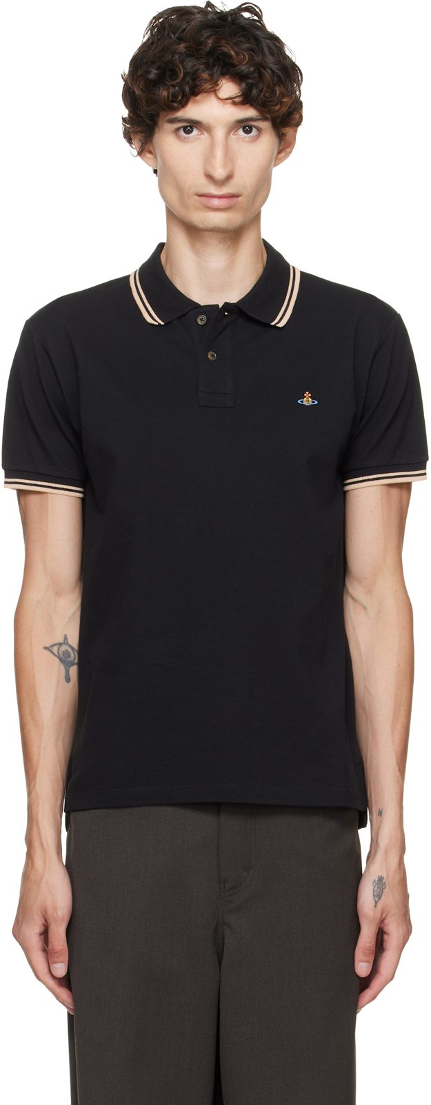 Black Classic Polo 262314M212012