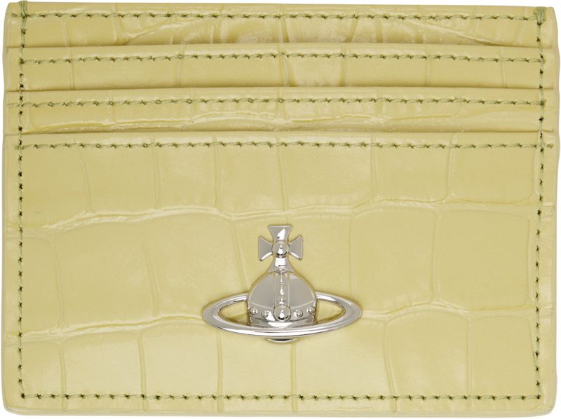 Green Flat Card Holder 262314M163032