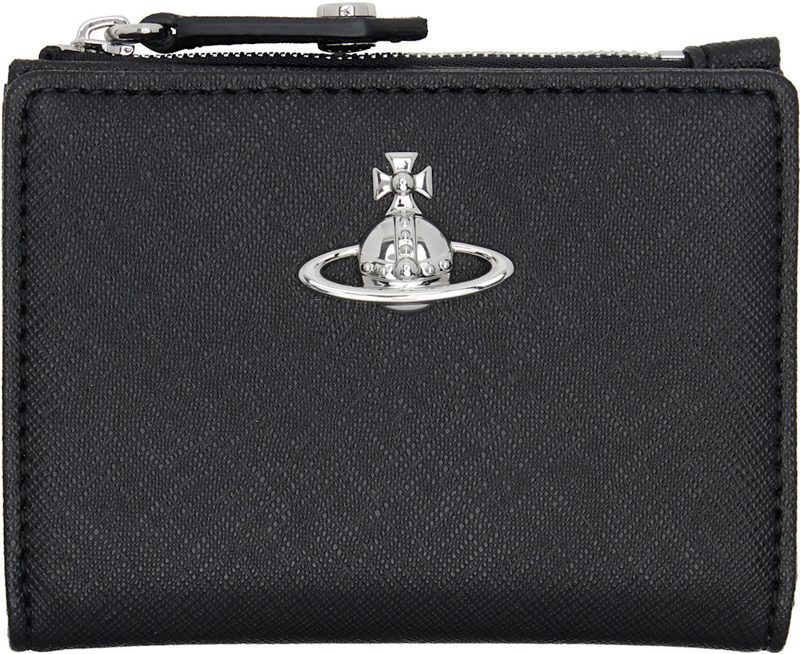 Black Orb Slim Flap Card Holder 262314M163005