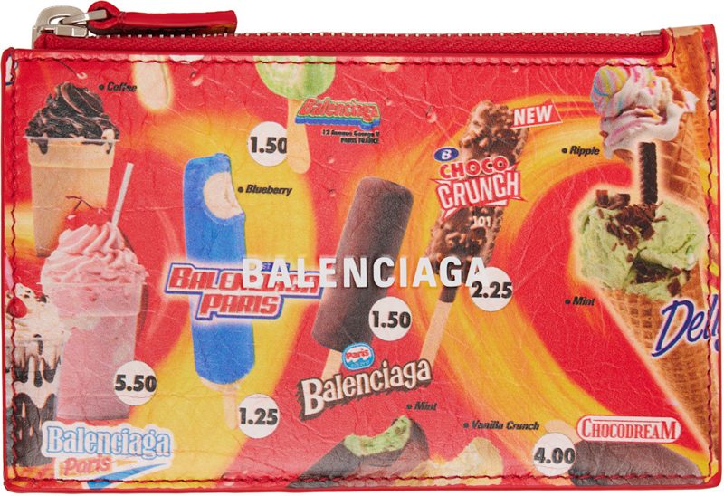 Red Cash Long Coin Card Holder 261342M163001