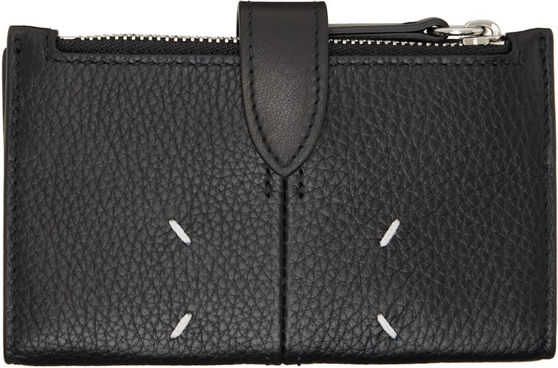 Black Zip Card Holder 262168M163008