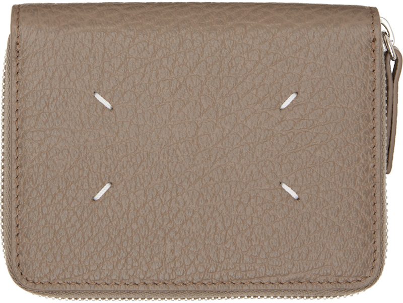 Taupe Zip Wallet 262168M164005