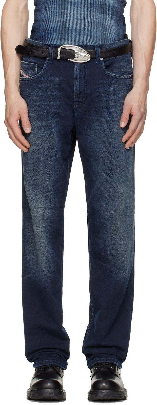 Blue Regular Waist 2090 D-Veekley Jogg Jeans 262001M186013