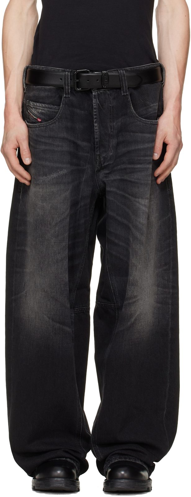 Black Regular Waist 1997 D-Enim-M Relaxed Jeans 262001M186017