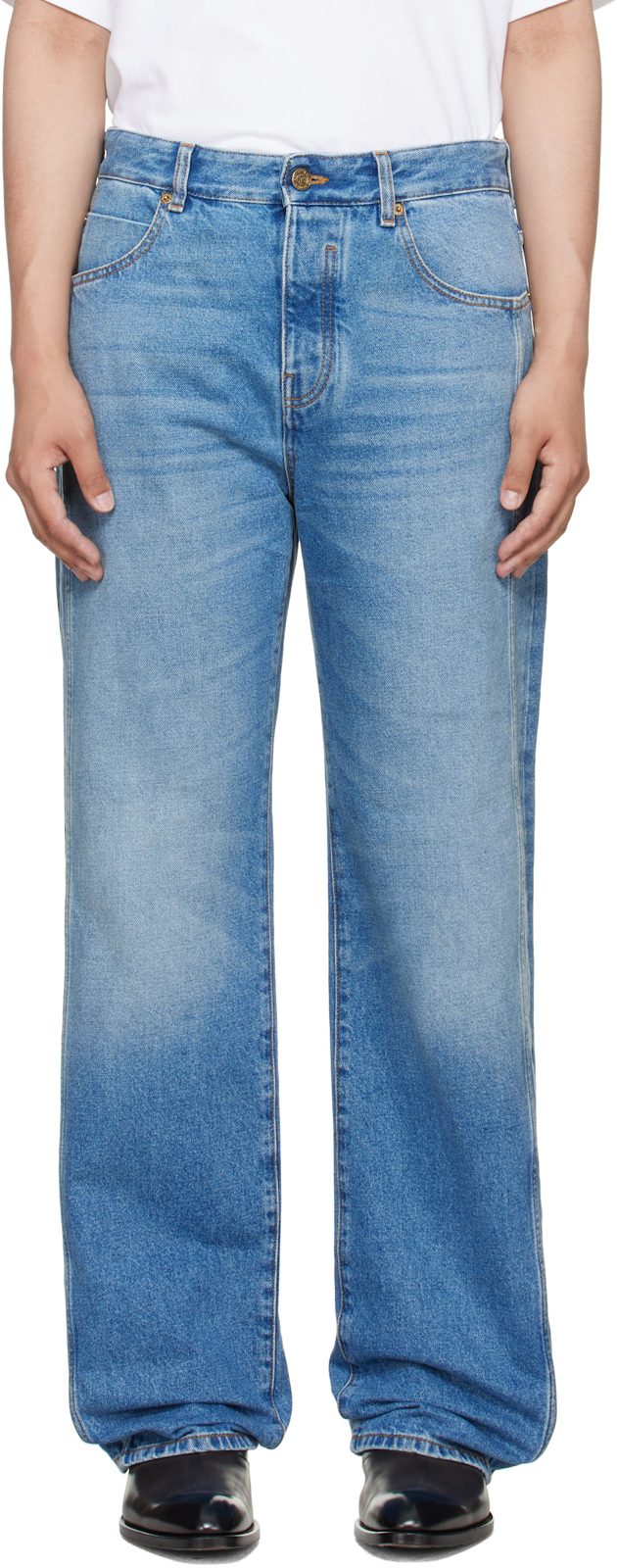 Blue Loose Jeans 262251M186006