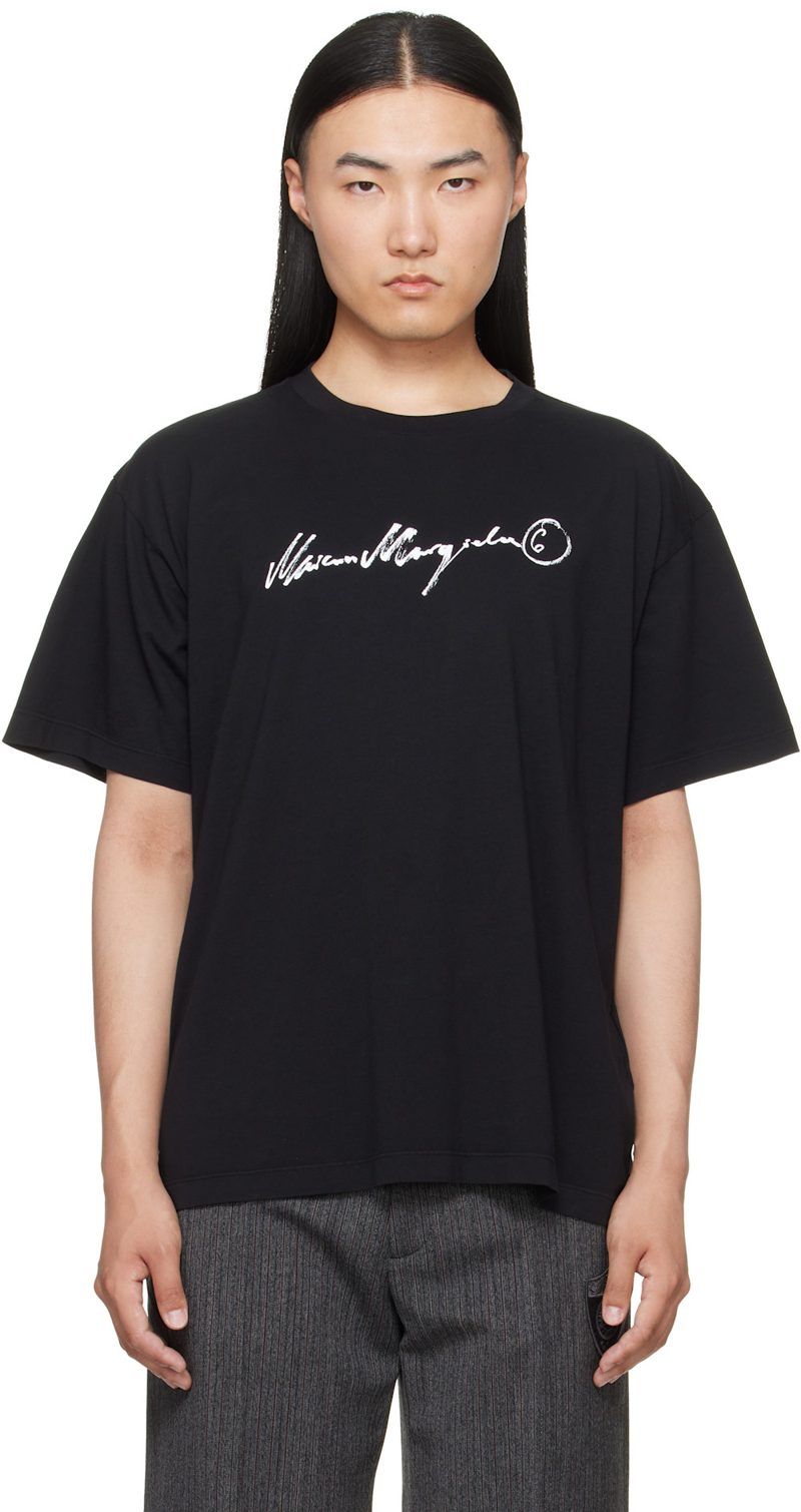 Black Overdyed Jersey T-shirt 262188M213009