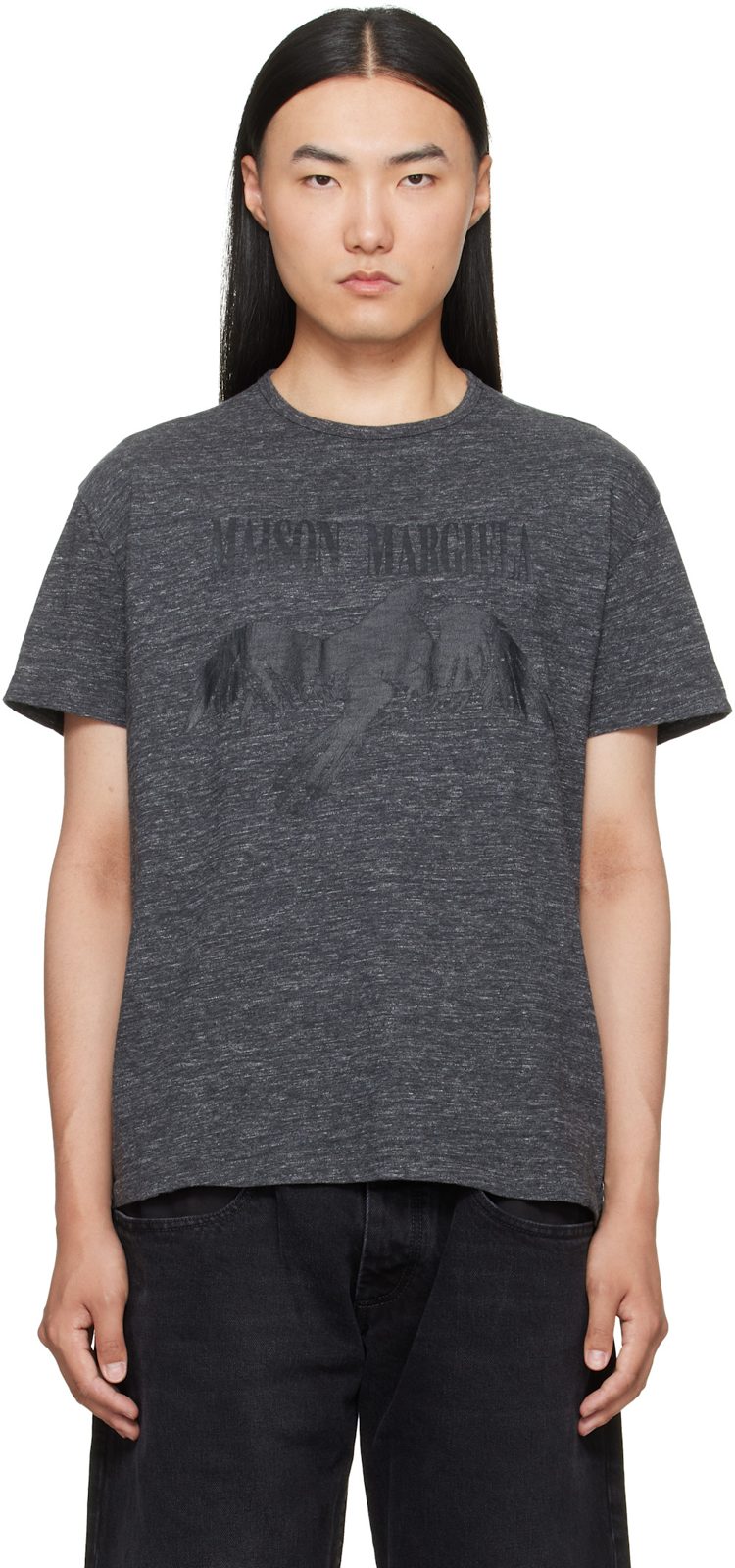 Gray Cotton T-shirt 262168M213004