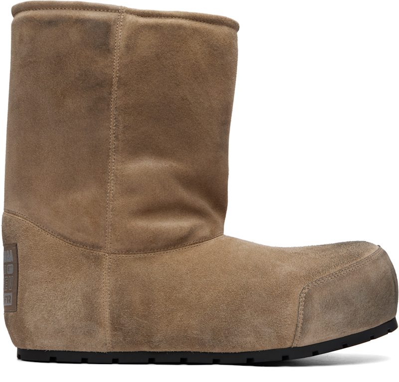 Beige Dumbo Boots 261342M223003