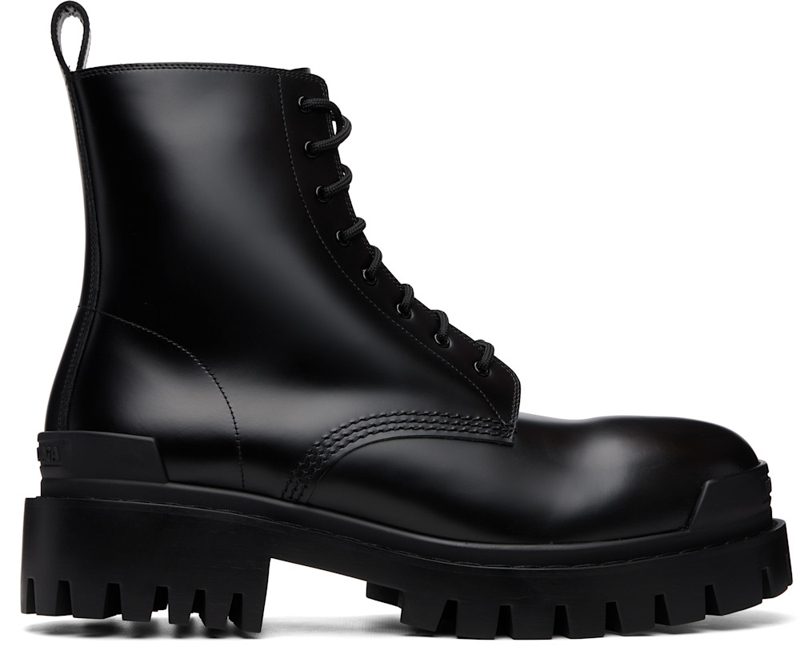 Black Strike Zip Boots 261342M255002