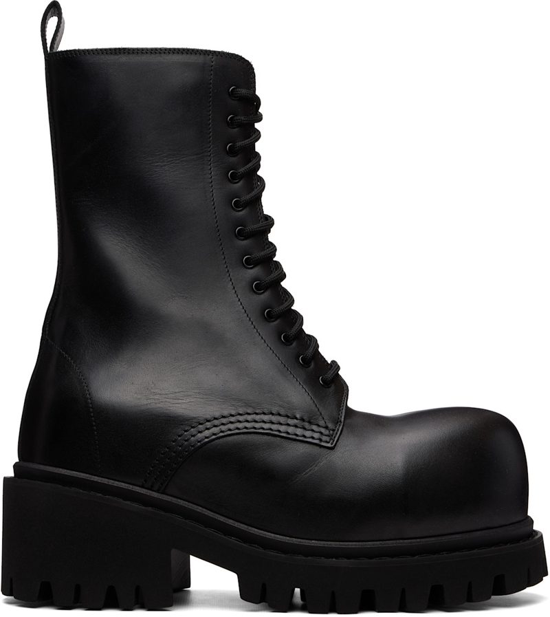 Black Stomper Boots 262342M255003