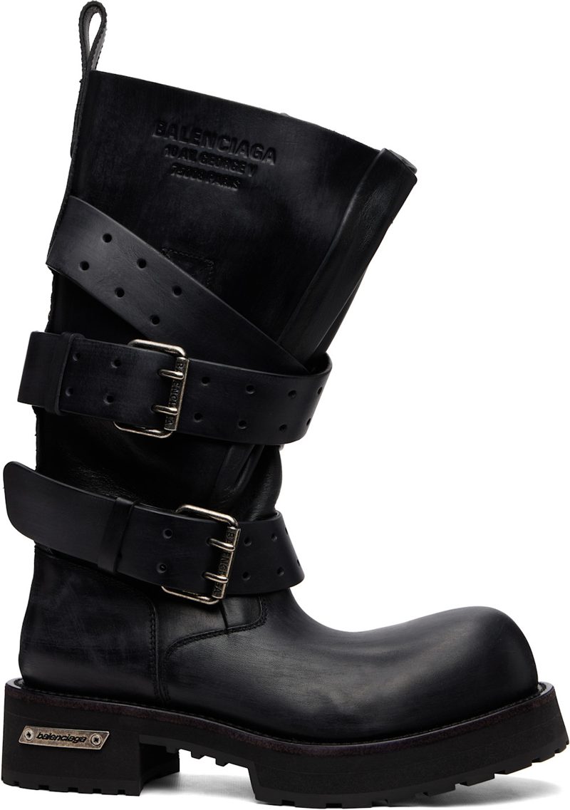 Black Venom High Boots 262342M222000