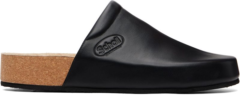 Black Scholl Edition Leather Mule Flats 262342M231000