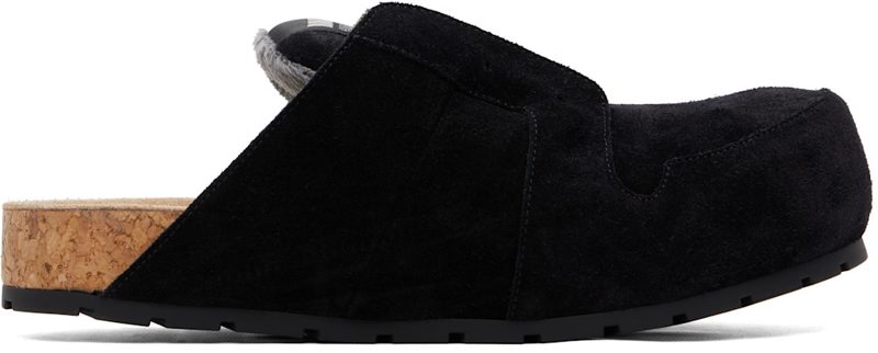 Black Dumbo Mule Flats 261342M231000