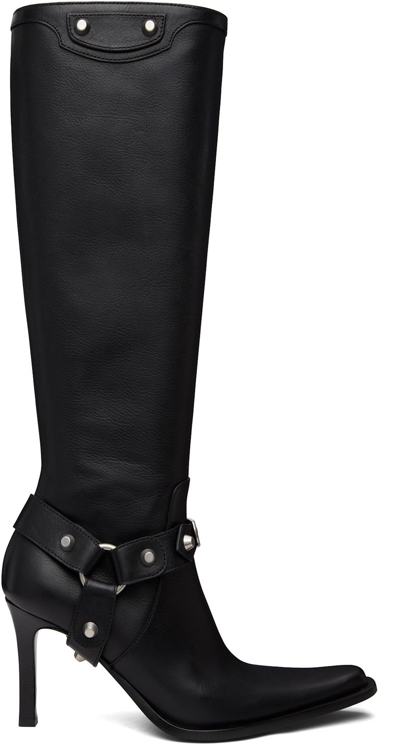 Black City Harness Tall Boots 262342F114000