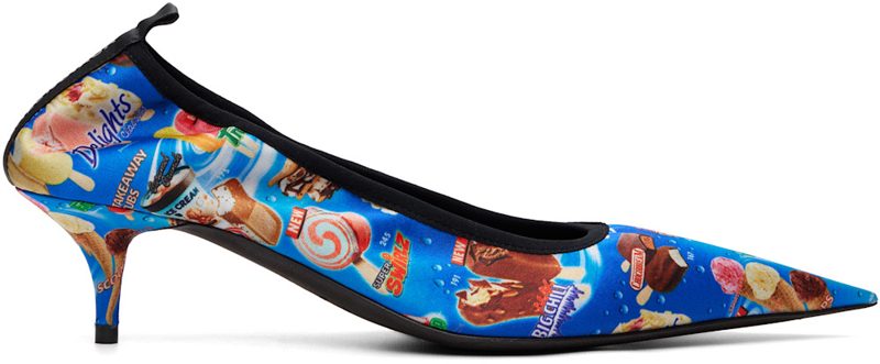 Blue Avenue Scrunchie Heels 261342F122001
