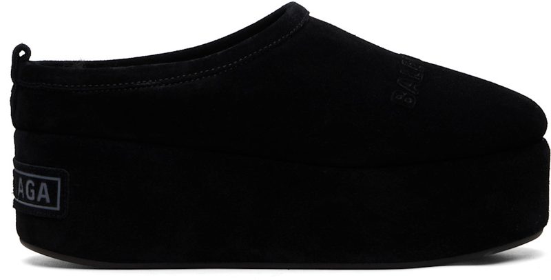 Black Alaska Soft Platform Loafers 262342F121000