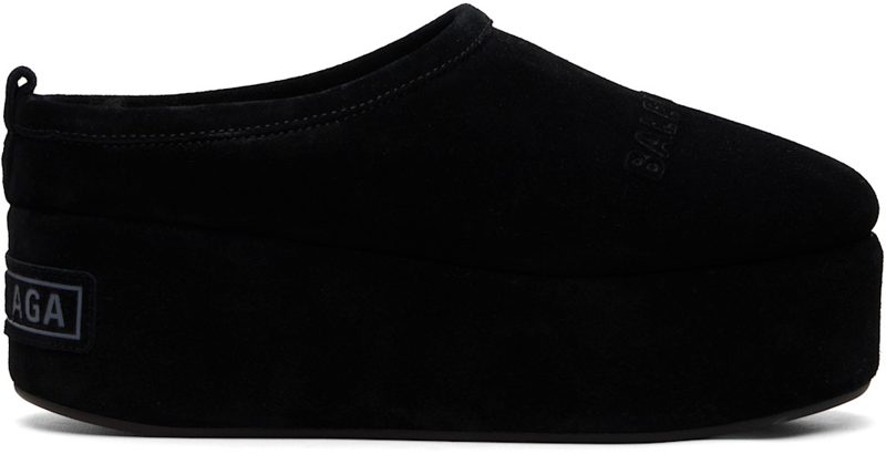 Black Alaska Soft Platform Loafers 261342F121000