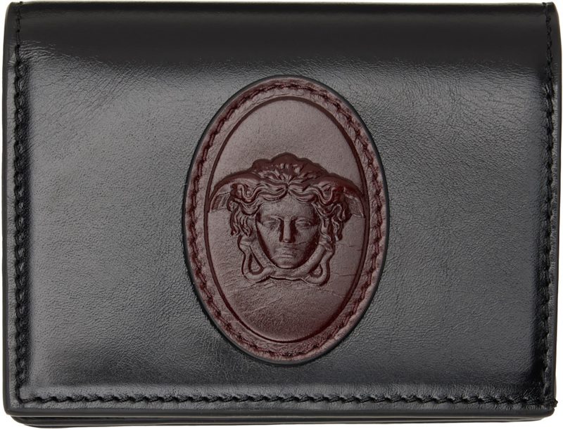 Black Roomy Leather Wallet 262404F040000