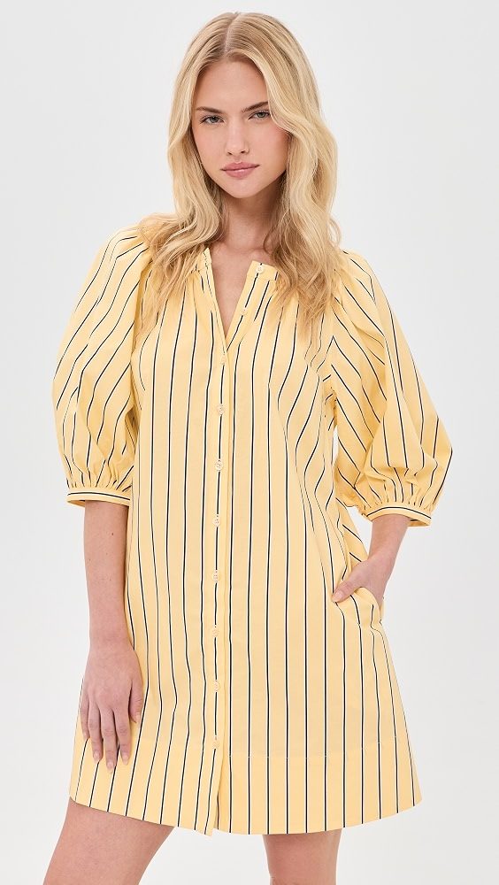 STAUD Vincent Mini Dress_Monday Stripe