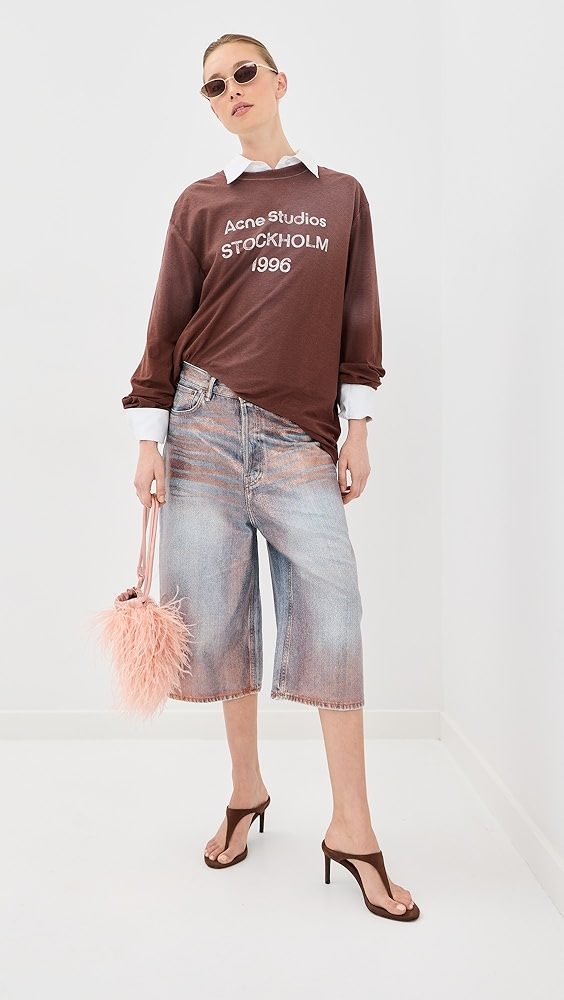 Denim Shorts_Rose Copper/Light Blue