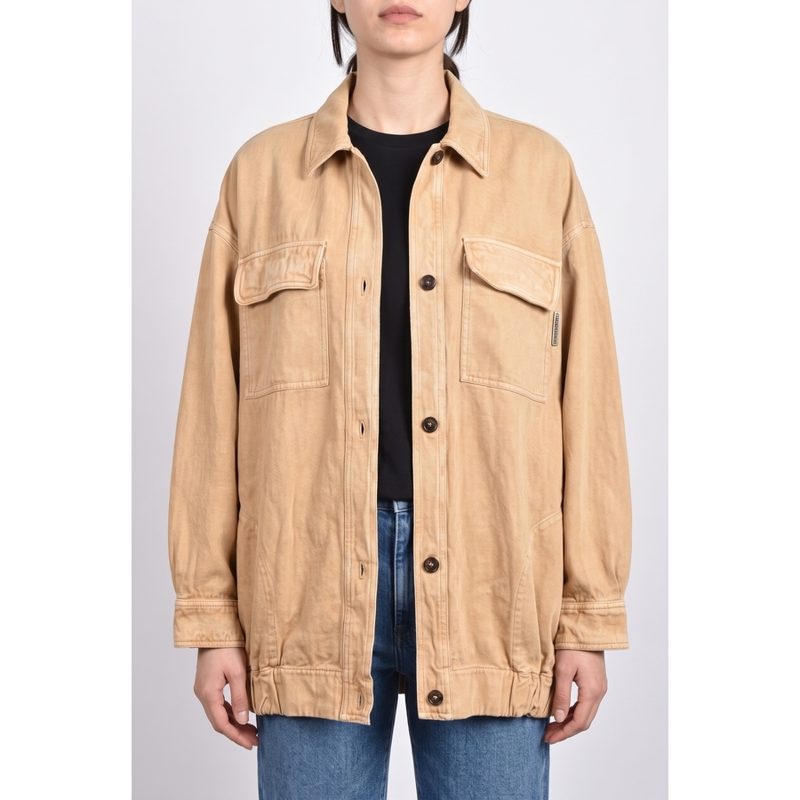 Brunello Cucinelli Beige Linen Cotton Jacket_Beige