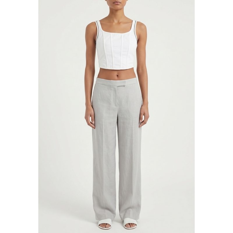 Brunello Cucinelli Wowhite Fitted Tank Top_White