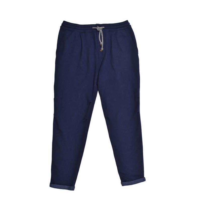 Brunello Cucinelli Cobalt Cashmere Relaxed Trousers_Blue