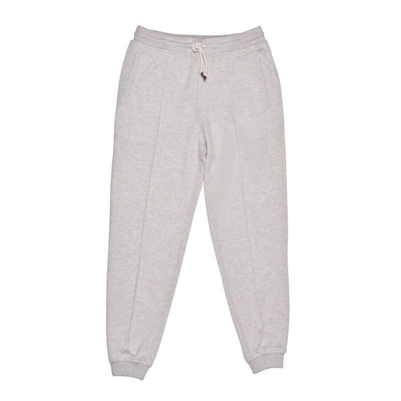 Brunello Cucinelli Gray Cashmere Athletic Trousers_Grey