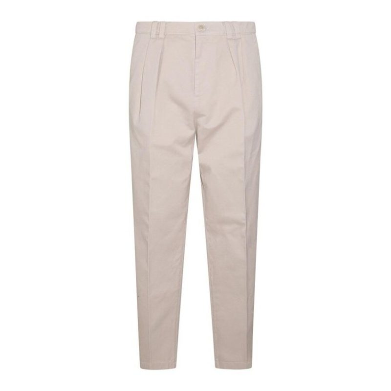 Brunello Cucinelli Beige Pleated Tailored Trousers_Beige