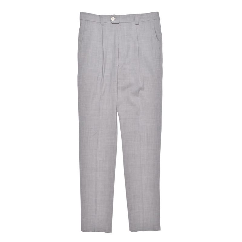 Brunello Cucinelli Light Gray Virgin Wool Trousers_Grey