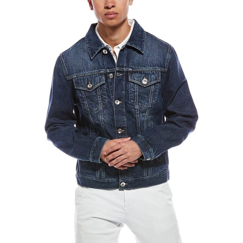 Brunello Cucinelli Dark Denim Jacket_Blue