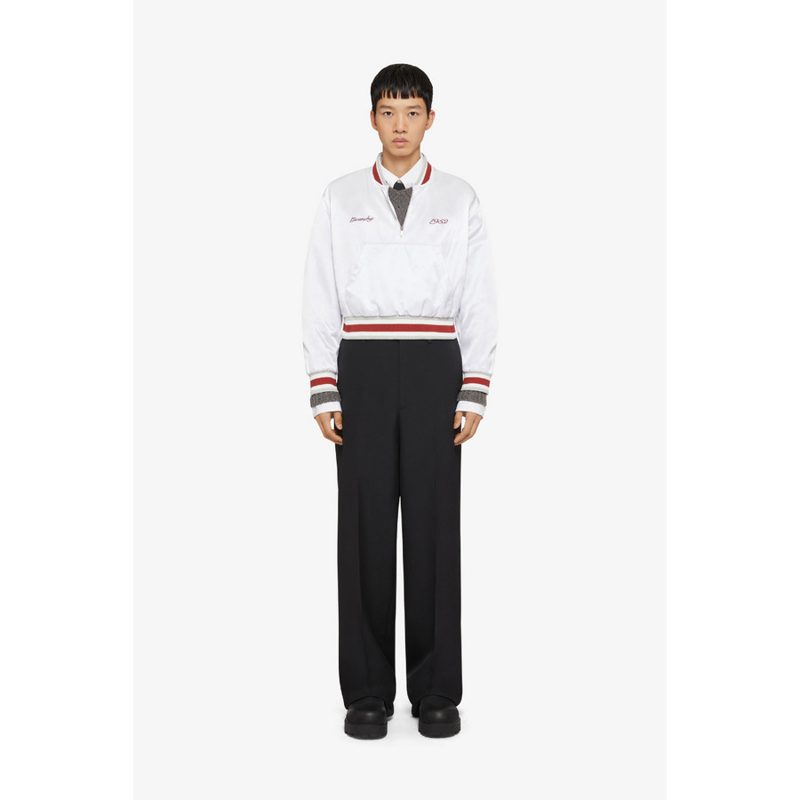 Pull Over Bomber White_White