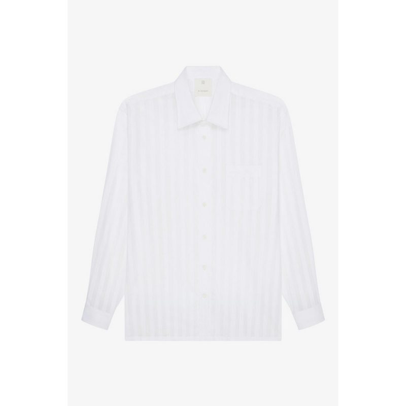 Long Sleeve Shirt With Pocket White_White