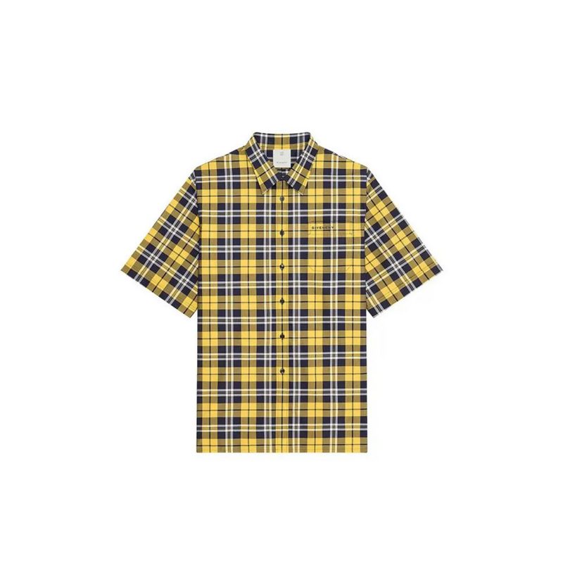 Short Sleeve Shirt With Pocket Dark Yellow_Yellow