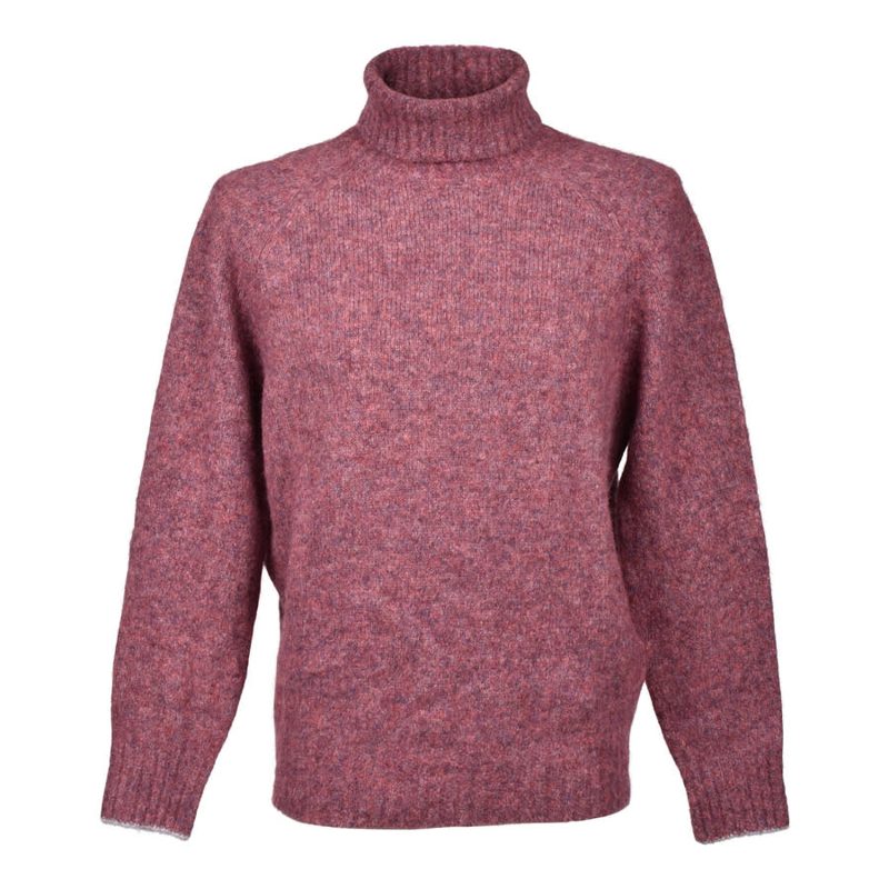 Brunello Cucinelli Grape Wool Blend Turtleneck Sweater_Purple
